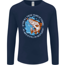 Wife is the Best Catch Funny Fishing Fisherman Mens Long Sleeve T-Shirt Navy Blue