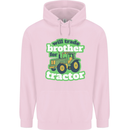 Will Trade Brother For Tractor Farmer Childrens Kids Hoodie Light Pink