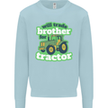 Will Trade Brother For Tractor Farmer Kids Sweatshirt Jumper Light Blue