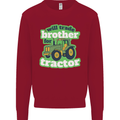 Will Trade Brother For Tractor Farmer Kids Sweatshirt Jumper Red