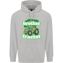Will Trade Brother For Tractor Farmer Mens 80% Cotton Hoodie Sports Grey