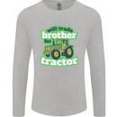 Will Trade Brother For Tractor Farmer Mens Long Sleeve T-Shirt Sports Grey