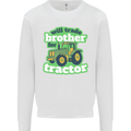 Will Trade Brother For Tractor Farmer Mens Sweatshirt Jumper White