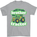 Will Trade Brother For Tractor Farmer Mens T-Shirt 100% Cotton Sports Grey
