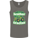 Will Trade Brother For Tractor Farmer Mens Vest Tank Top Charcoal