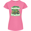 Will Trade Brother For Tractor Farmer Womens Petite Cut T-Shirt Azalea