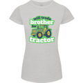 Will Trade Brother For Tractor Farmer Womens Petite Cut T-Shirt Sports Grey
