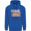 Winter BBQ Crew Funny Grill Food Chef Cook Mens 80% Cotton Hoodie Royal Blue