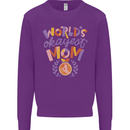 Worlds Okayest Mom Mothers Day Mummy Kids Sweatshirt Jumper Purple