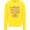 Worlds Okayest Mom Mothers Day Mummy Kids Sweatshirt Jumper Yellow