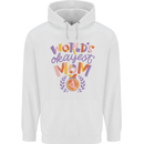 Worlds Okayest Mom Mothers Day Mummy Mens 80% Cotton Hoodie White