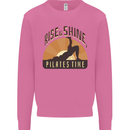 Yoga Rise and Shine Pilates Time Funny Mens Sweatshirt Jumper Azalea