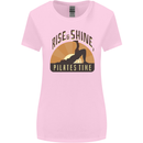 Yoga Rise and Shine Pilates Time Funny Womens Wider Cut T-Shirt Light Pink