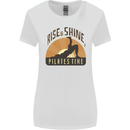 Yoga Rise and Shine Pilates Time Funny Womens Wider Cut T-Shirt White