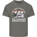 You Cant Scare Me I Have Daughters Mothers Day Kids T-Shirt Childrens Charcoal