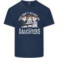 You Cant Scare Me I Have Daughters Mothers Day Kids T-Shirt Childrens Navy Blue