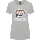 You Cant Scare Me I Have Daughters Mothers Day Womens Wider Cut T-Shirt Sports Grey