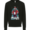 Yule Yeti Funny Christmas Bigfoot Sasquatch Xmas Mens Sweatshirt Jumper Black