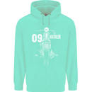 09 Motorbike Rider Biker Motorcycle Childrens Kids Hoodie Peppermint