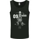 09 Motorbike Rider Biker Motorcycle Mens Vest Tank Top Black