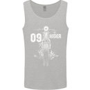 09 Motorbike Rider Biker Motorcycle Mens Vest Tank Top Sports Grey