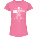 09 Motorbike Rider Biker Motorcycle Womens Petite Cut T-Shirt Azalea