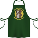 100 Days of Driving My Teacher Nuts Cotton Apron 100% Organic Forest Green