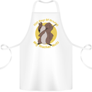 100 Days of Driving My Teacher Nuts Cotton Apron 100% Organic White