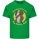 100 Days of Driving My Teacher Nuts Kids T-Shirt Childrens Irish Green