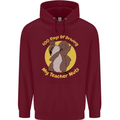 100 Days of Driving My Teacher Nuts Mens 80% Cotton Hoodie Maroon
