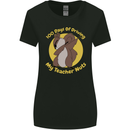 100 Days of Driving My Teacher Nuts Womens Wider Cut T-Shirt Black