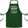 10 Year Wedding Anniversary 10th Funny Wife Cotton Apron 100% Organic Forest Green
