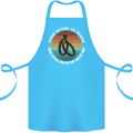 10 Year Wedding Anniversary 10th Marriage Cotton Apron 100% Organic Turquoise