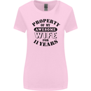 11th Wedding Anniversary 11 Year Funny Wife Womens Wider Cut T-Shirt Light Pink