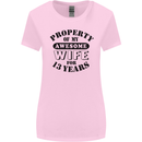13th Wedding Anniversary 13 Year Funny Wife Womens Wider Cut T-Shirt Light Pink