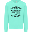 14th Wedding Anniversary 14 Year Funny Wife Mens Sweatshirt Jumper Peppermint