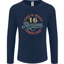 16th Birthday 60 Year Old Awesome Looks Like Mens Long Sleeve T-Shirt Navy Blue