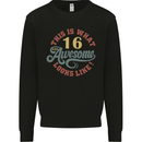 16th Birthday 60 Year Old Awesome Looks Like Mens Sweatshirt Jumper Black