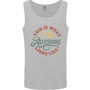 16th Birthday 60 Year Old Awesome Looks Like Mens Vest Tank Top Sports Grey