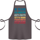 18th Birthday 18 Year Old Cotton Apron 100% Organic Dark Grey