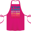 18th Birthday 18 Year Old Cotton Apron 100% Organic Pink