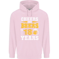 18th Birthday 18 Year Old Funny Alcohol Mens 80% Cotton Hoodie Light Pink