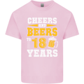 18th Birthday 18 Year Old Funny Alcohol Mens Cotton T-Shirt Tee Top Light Pink