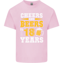 18th Birthday 18 Year Old Funny Alcohol Mens Cotton T-Shirt Tee Top Light Pink