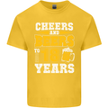 18th Birthday 18 Year Old Funny Alcohol Mens Cotton T-Shirt Tee Top Yellow