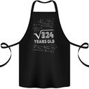 18th Birthday 18 Year Old Geek Funny Maths Cotton Apron 100% Organic Black