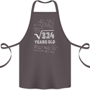 18th Birthday 18 Year Old Geek Funny Maths Cotton Apron 100% Organic Dark Grey