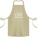 18th Birthday 18 Year Old Geek Funny Maths Cotton Apron 100% Organic Khaki