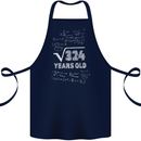 18th Birthday 18 Year Old Geek Funny Maths Cotton Apron 100% Organic Navy Blue