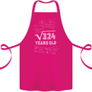 18th Birthday 18 Year Old Geek Funny Maths Cotton Apron 100% Organic Pink